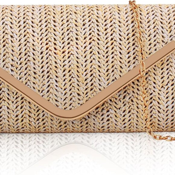 Clutch Purses for Women, Sparkling Envelope Evening Bag with Detachable Chain - Picture 1 of 7